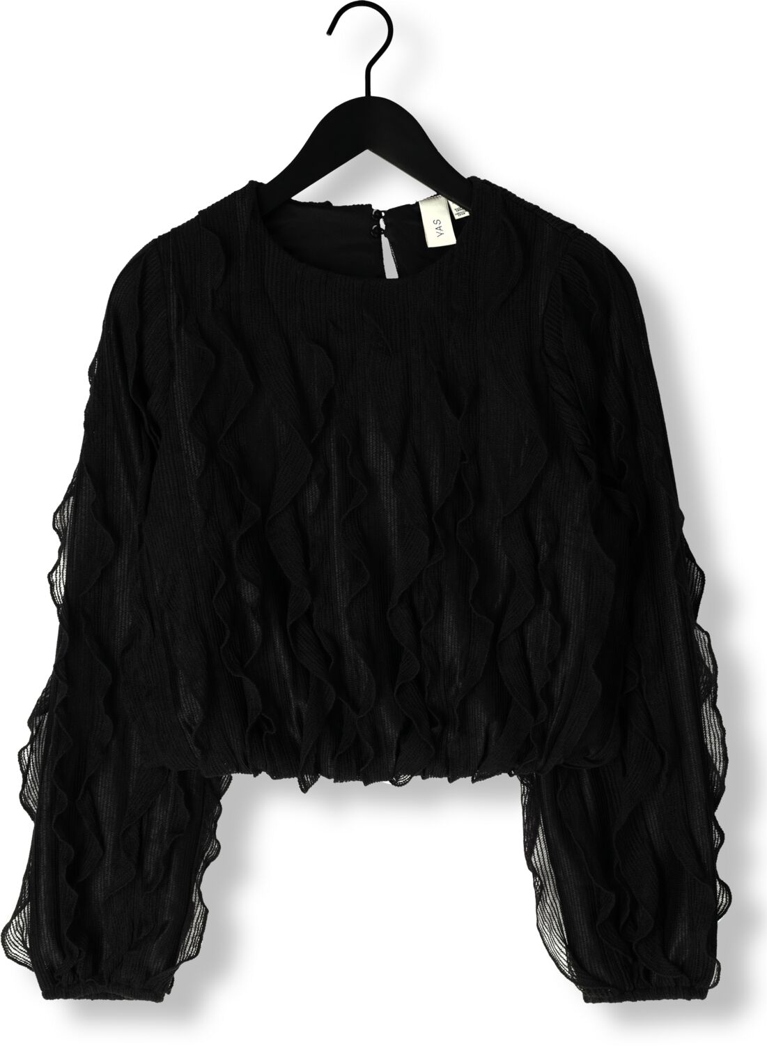 Y.A.S. Dames Tops & T-shirts Yasmezuna Ls Top Zwart