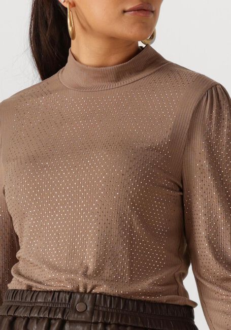 Taupe NUKUS Tops & T-shirts PUCK TOP STRASS - large