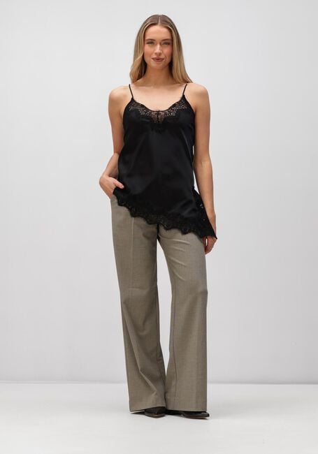 Zwarte HAUTE L'AMITI&Eacute; Tops & T-shirts NAOMI ASYM LINGERIE TOP - large
