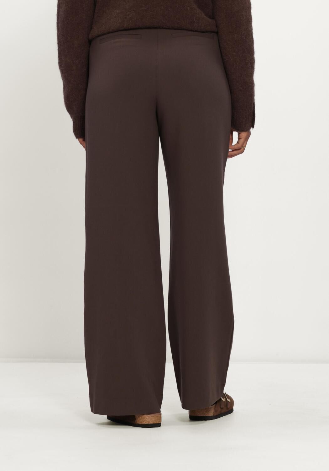MSCH COPENHAGEN Dames Broeken Mschmacy Michelle Hw Wide Pants Regular Bruin