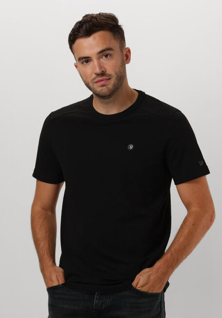 Zwarte CAST IRON T-shirt SHORT SLEEVE R-NECK ESSENTIAL COTTON - large