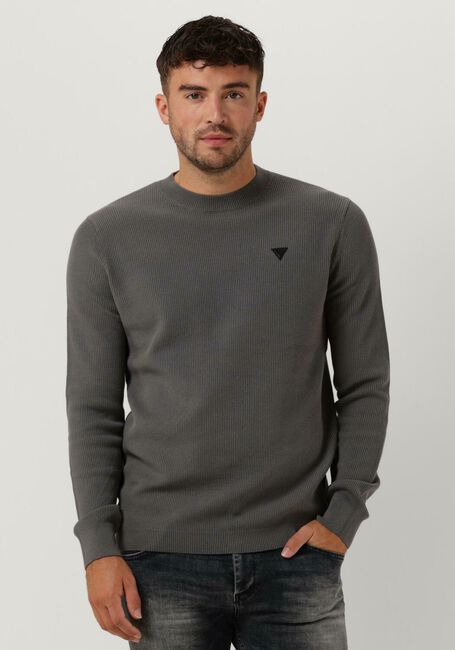 Grijze PUREWHITE Trui CREWNECK WITH TRAINGLE BADGE ON CHEST - large