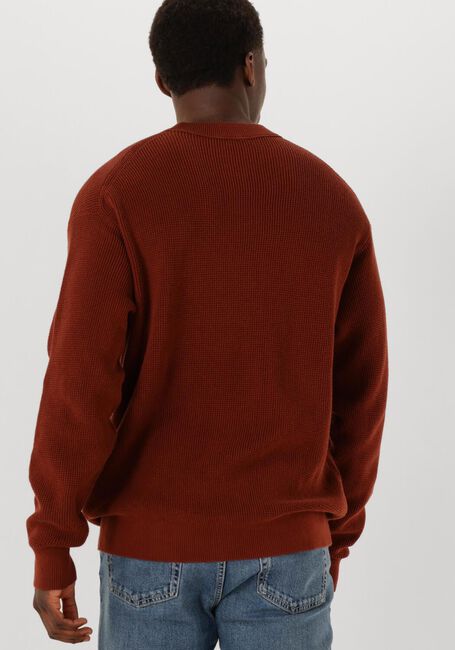 Rode CALVIN KLEIN Trui LS EZ COTTON WAFFLE CREWNK SWTR 9 - large
