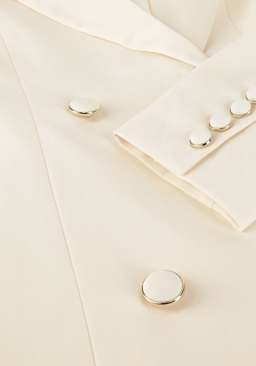 Gebroken wit Y.A.S. Bruidsmode YASEBRU LS BLAZER DRESS - CELEB - large