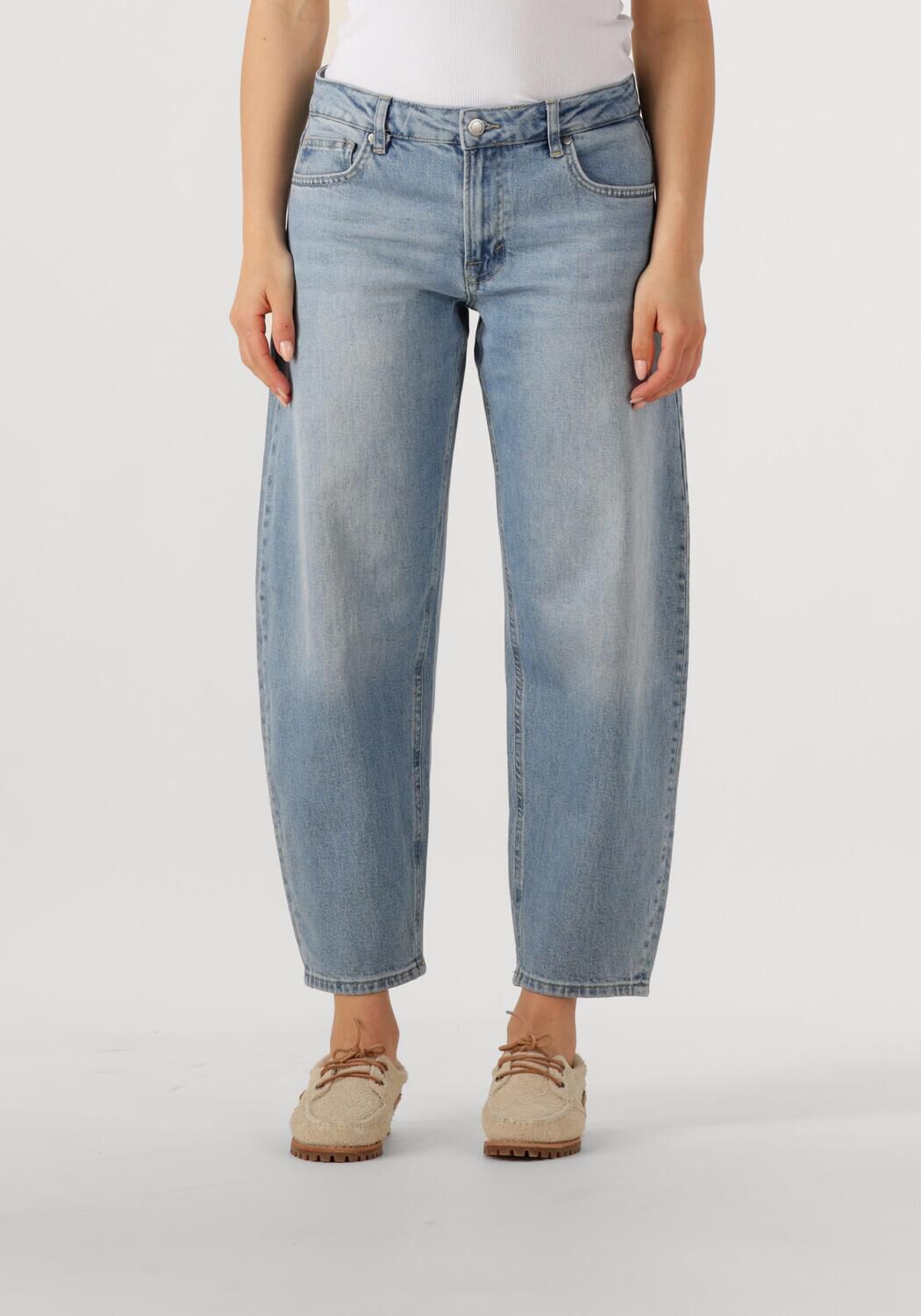 MY ESSENTIAL WARDROBE Dames Jeans Balloomw 139 High Tappered Blauw