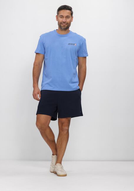 Blauwe TOMMY JEANS T-shirt TJM REG VINTAGE LA BCK SS T EXT - large