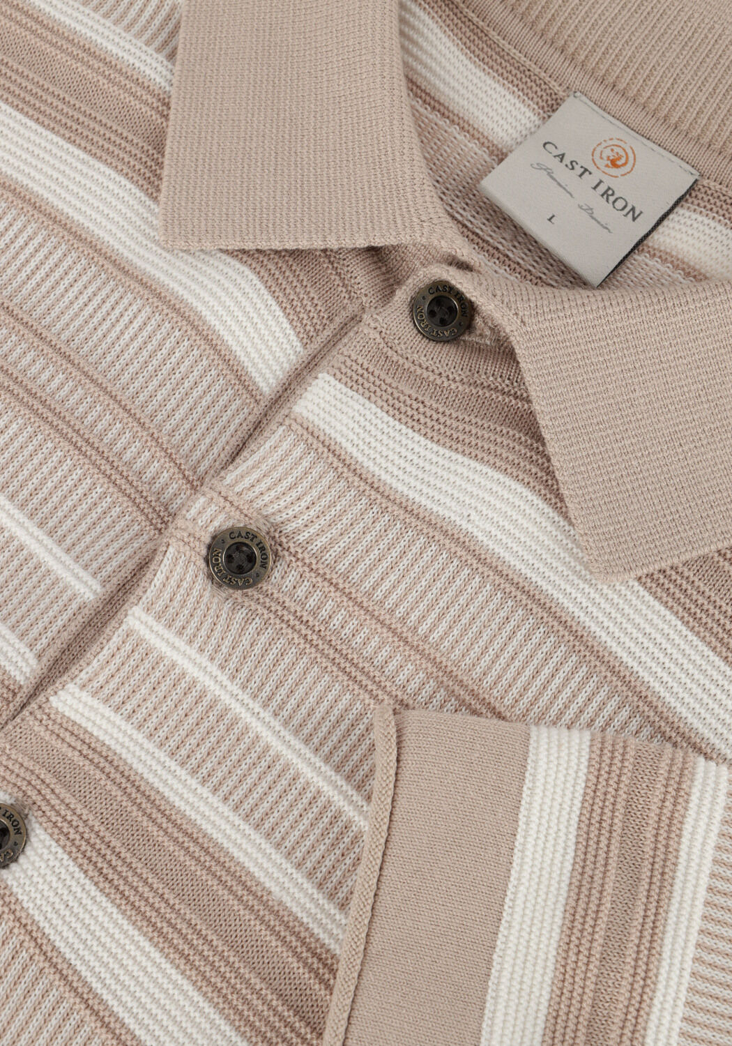 Zand CAST IRON Polo SHORT SLEEVE POLO COTTON MODAL - large