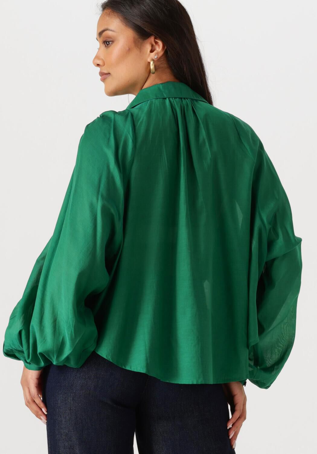 POM AMSTERDAM Dames Blouses Lena Meadow Groen