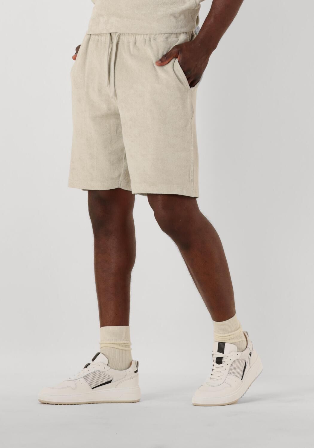 DSTREZZED Heren Broeken Logan Towelling Shorts Beige