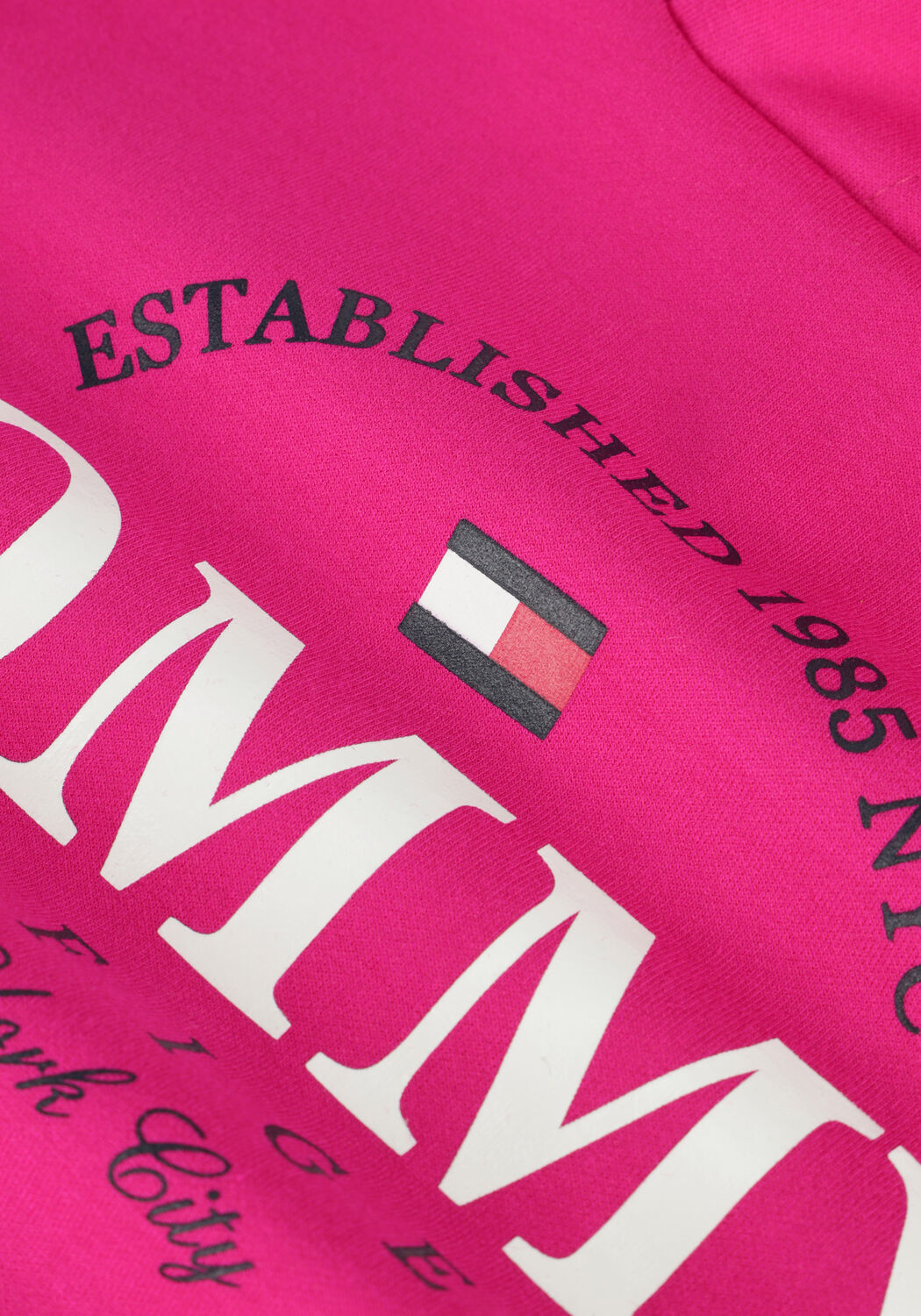 Roze TOMMY HILFIGER Trui TOMMY FOIL GRAPHIC HOODIE - large