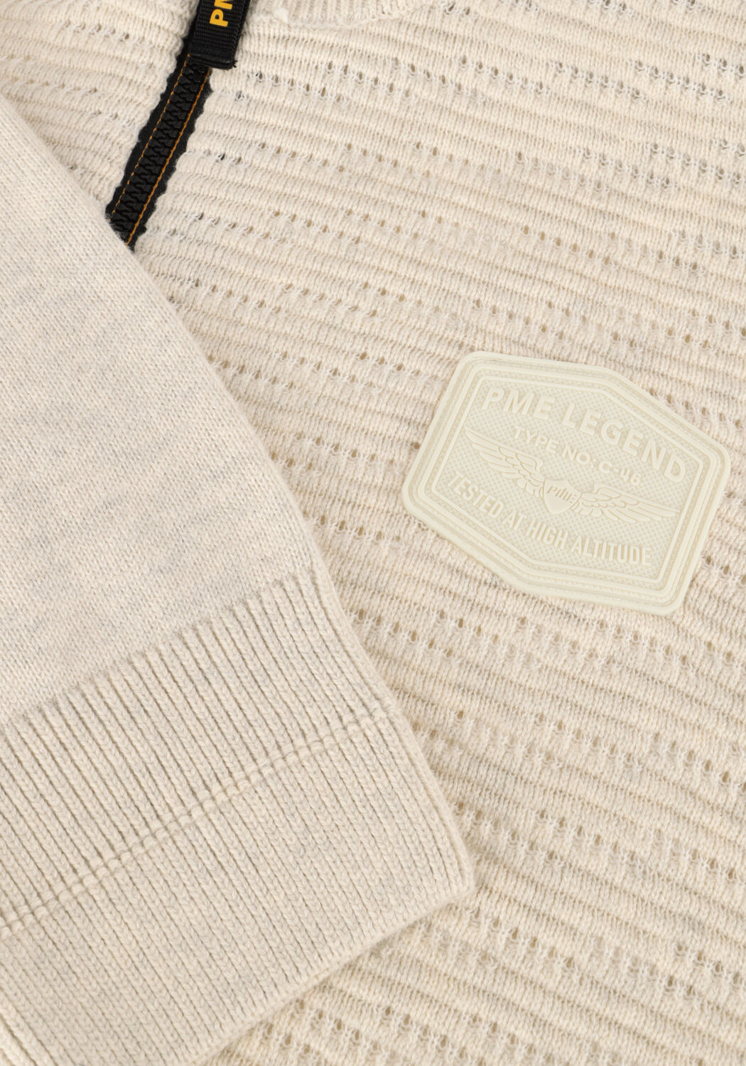 Ecru PME LEGEND Vest ZIP JACKET STRUCTURE COTTON - large