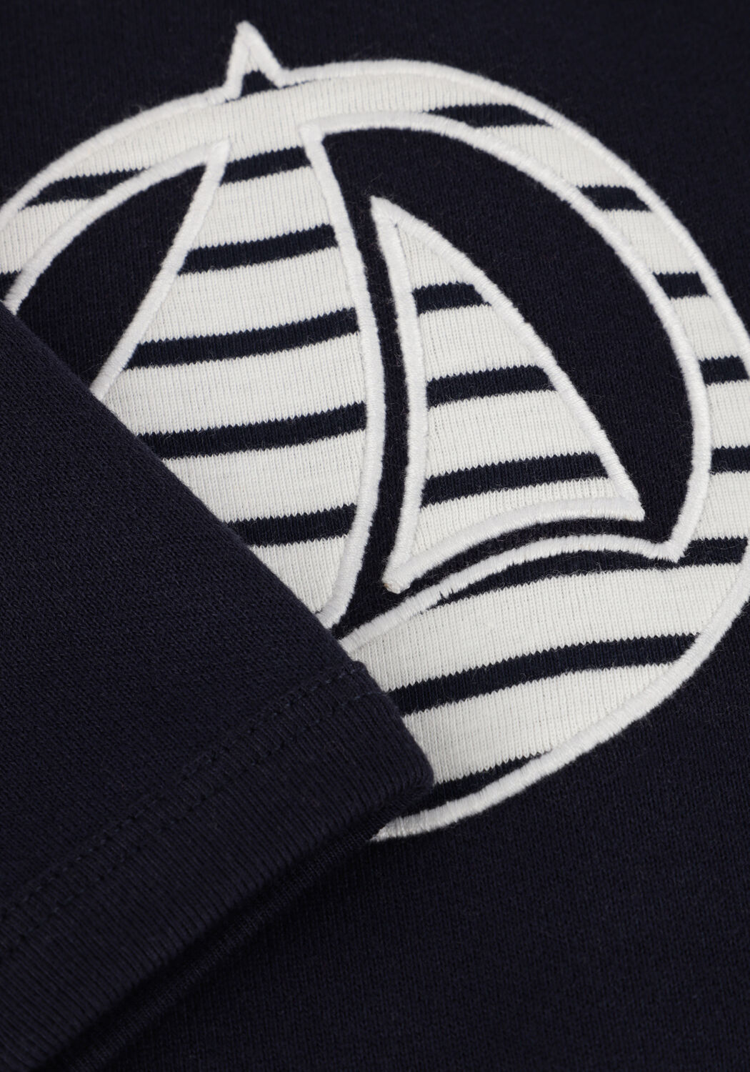 Blauwe PETIT BATEAU Sweater SWEATSHIRT - large