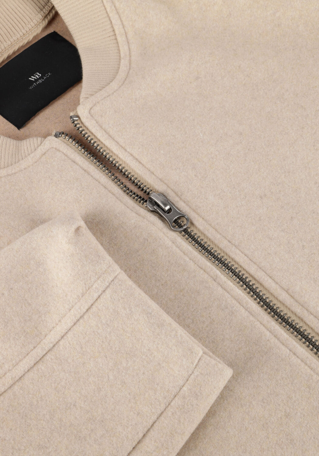 Beige WITHBLACK Jack WBLBRIELLA BOMBER JACKET - large
