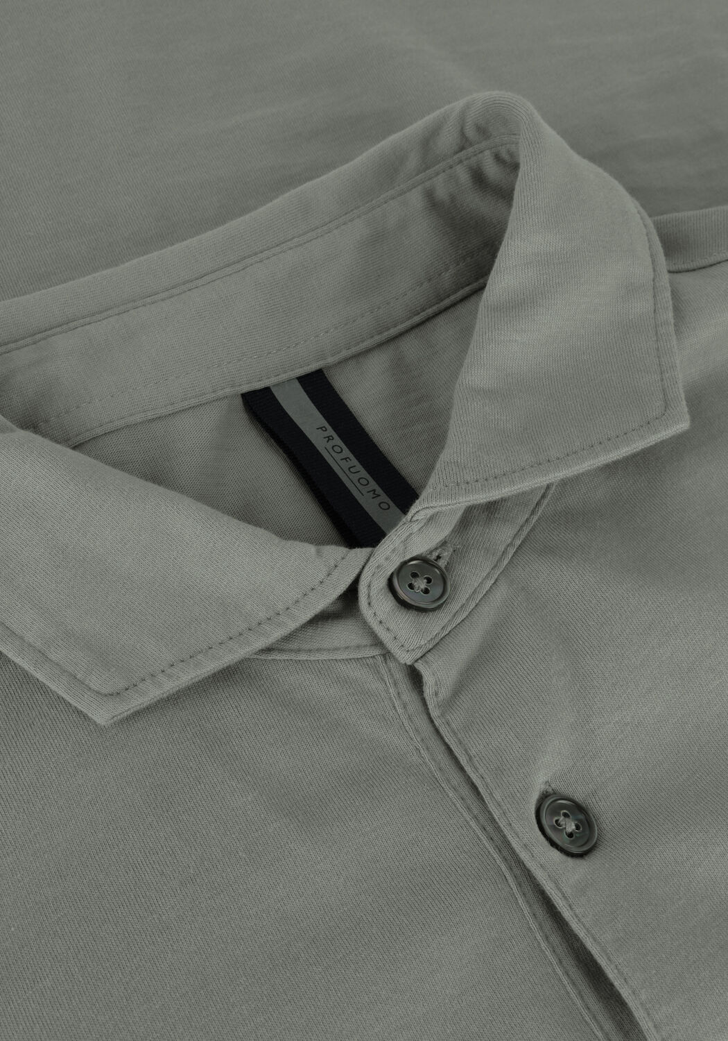 Groene PROFUOMO Polo POLO LONG SLEEVE LS - large