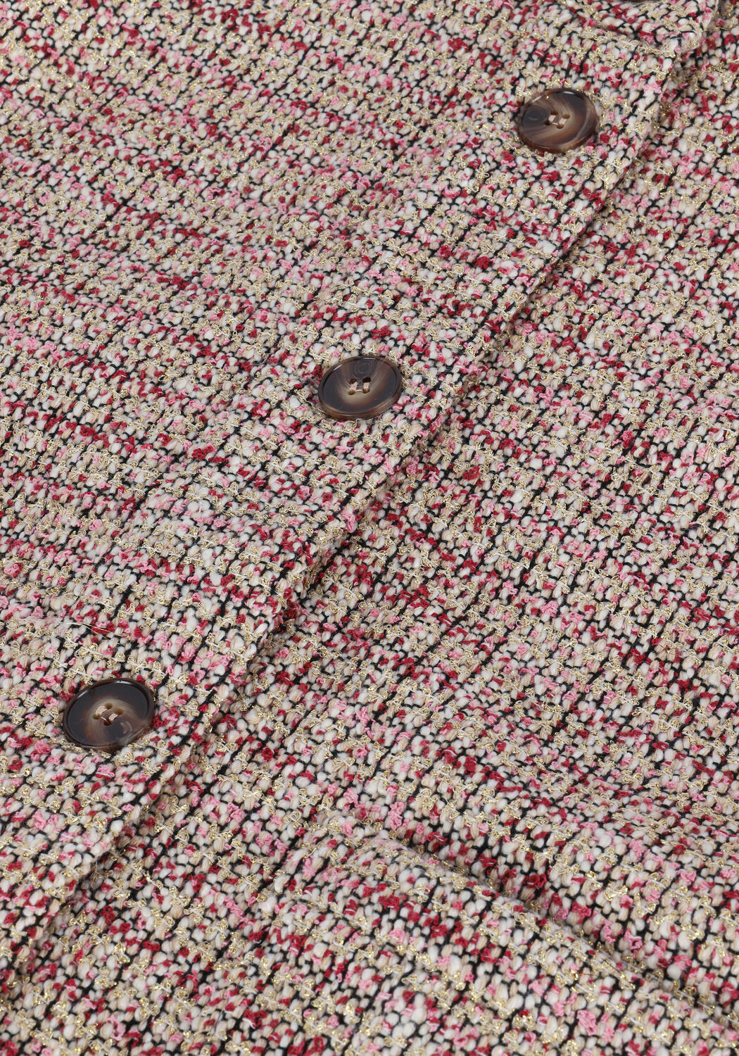 Roze CO'COUTURE Gilet GAIAMAIA BOUCLE VEST - large