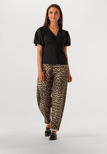 Zwarte CO'COUTURE Wide jeans LEOCC PLEAT PANT - large