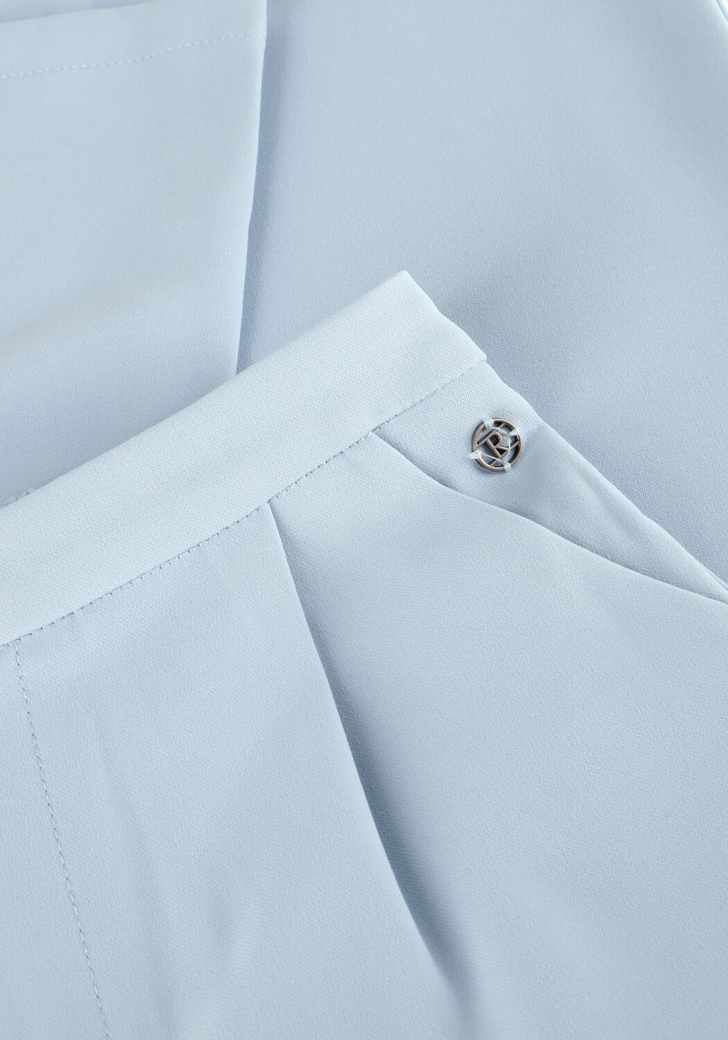 Lichtblauwe RETOUR Wijde broek BONITA - large