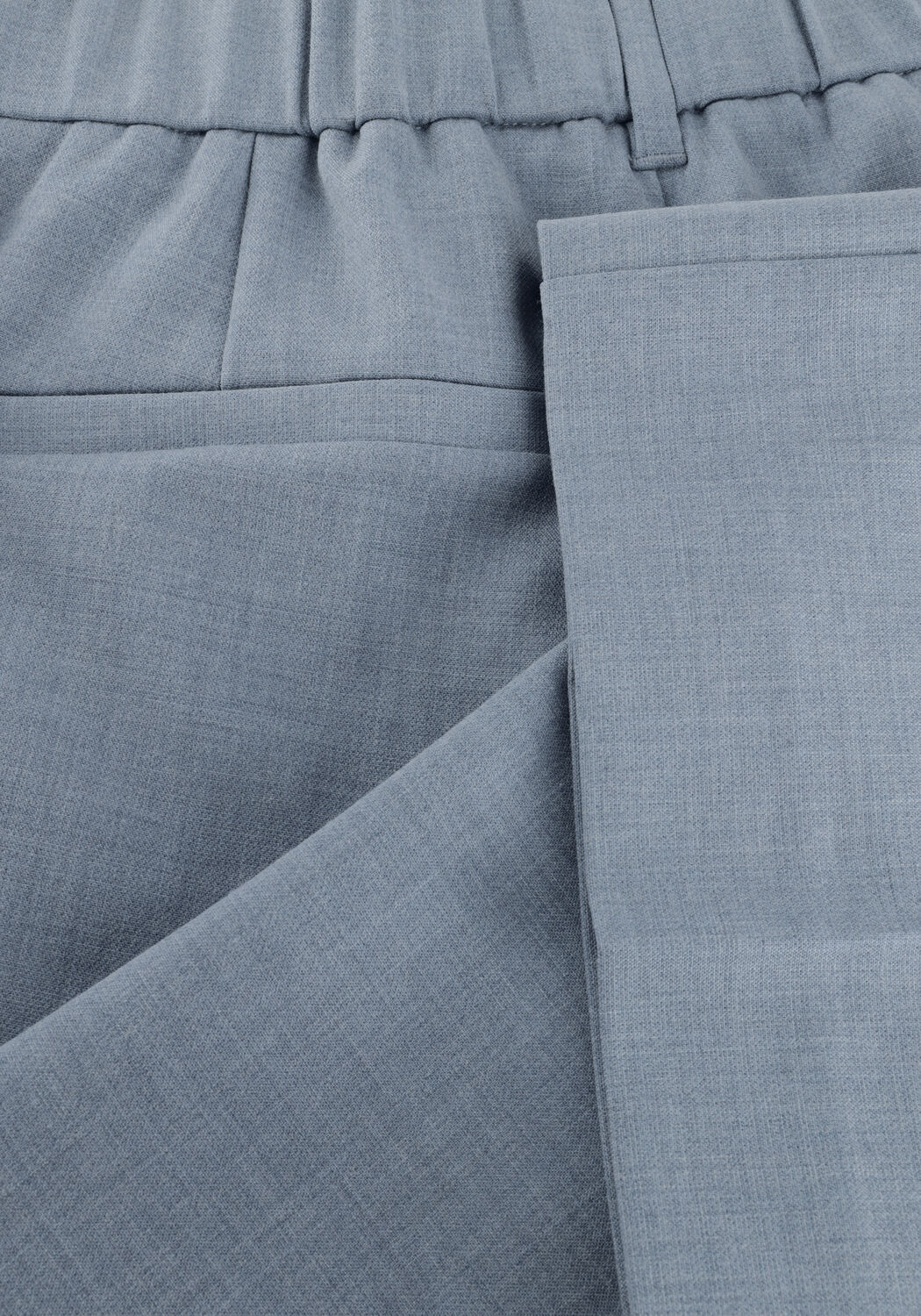 Lichtblauwe MINUS Wijde broek MSWELMA MID WAIST PANT - large