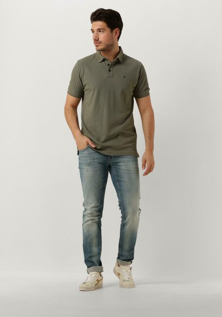 Groene CAST IRON Polo SHORT SLEEVE POLO POPCORN Groene CAST IRON Polo SHORT SLEEVE POLO POPCORN - large