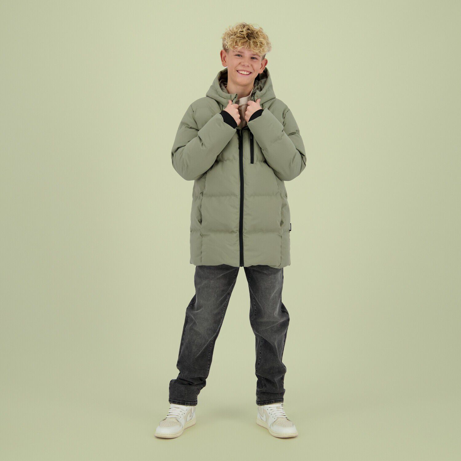 Khaki RAIZZED Gewatteerde jas TUTAN - large