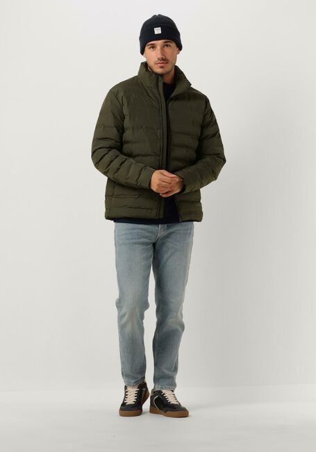 Donkergroene SELECTED MEN Gewatteerde jas SLHBARRY QUILTED JACKET B NOOS - large