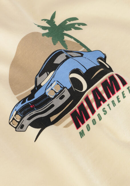 Gebroken wit MOODSTREET T-shirt T-SHIRT LEWIS MIAMI - large