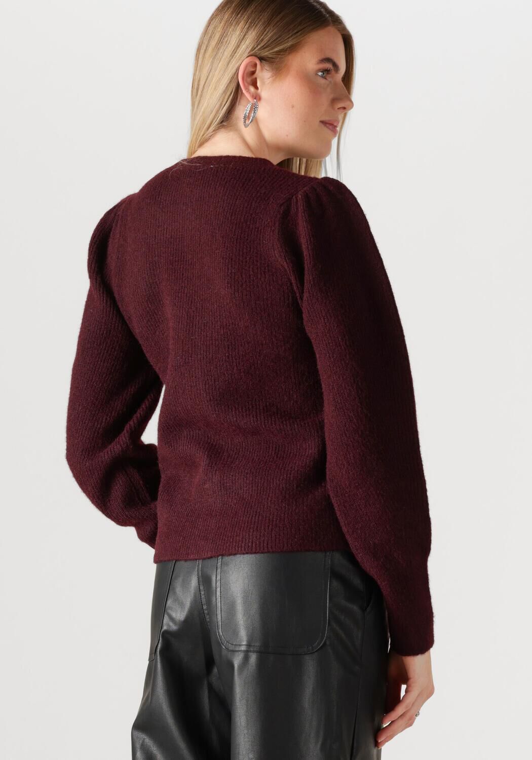 NEO NOIR Dames Truien & Vesten Nuna Knit Cardigan Bordeaux