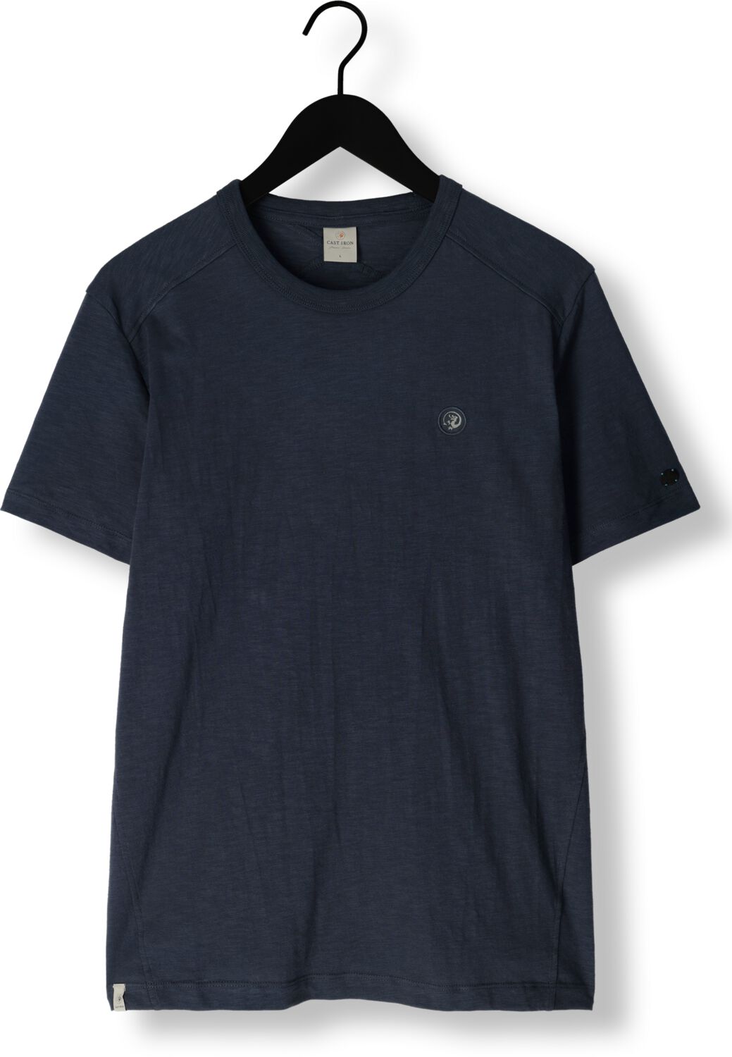 CAST IRON Heren Polo's & T-shirts Short Sleeve R-neck Essential Cotton Blauw