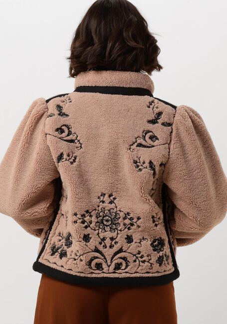 Bruine ANTIK BATIK Teddy jas SALIBA JACET - large