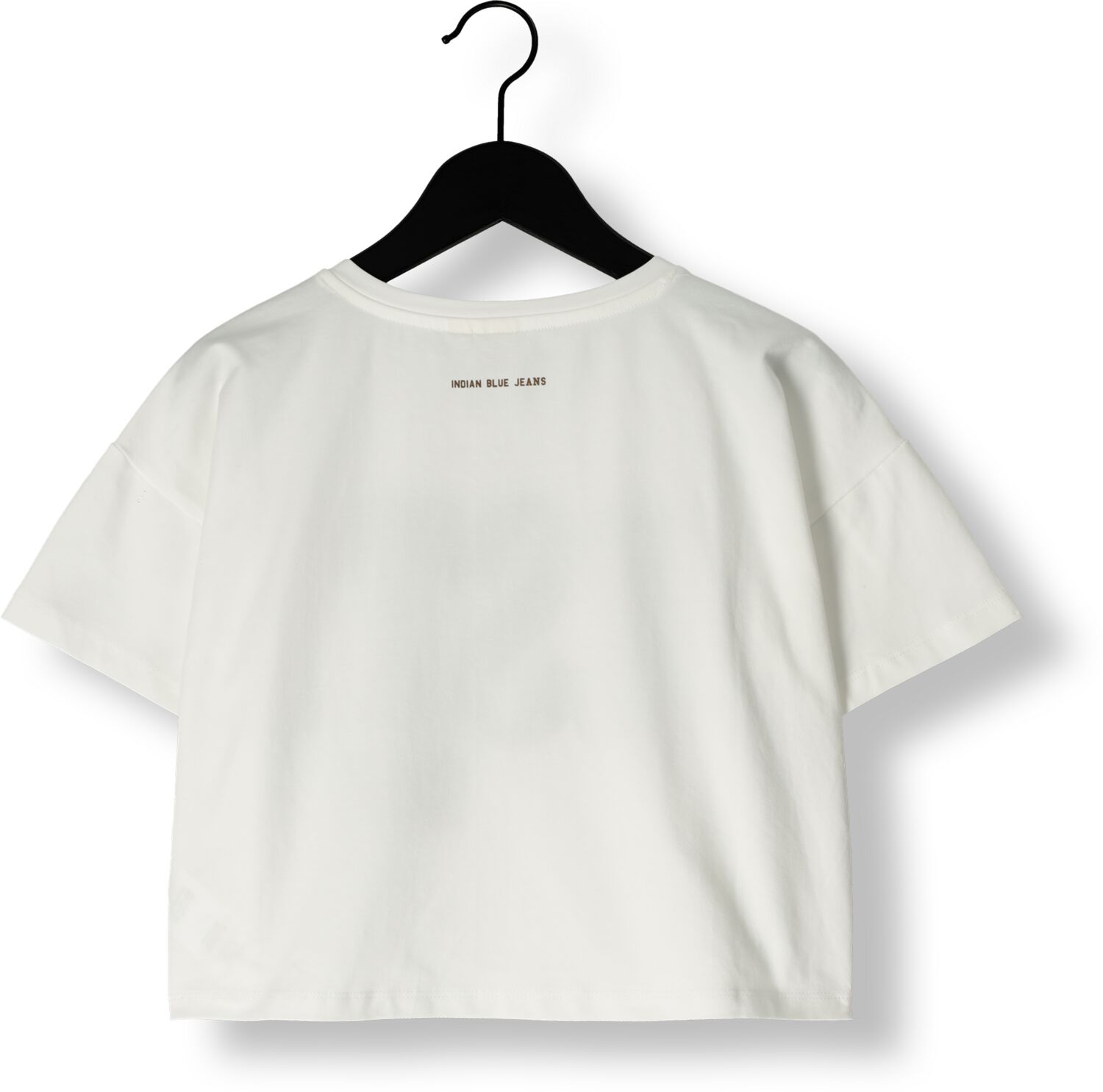 INDIAN BLUE JEANS Meisjes Tops & T-shirts T-shirt Wide Cropped Wit