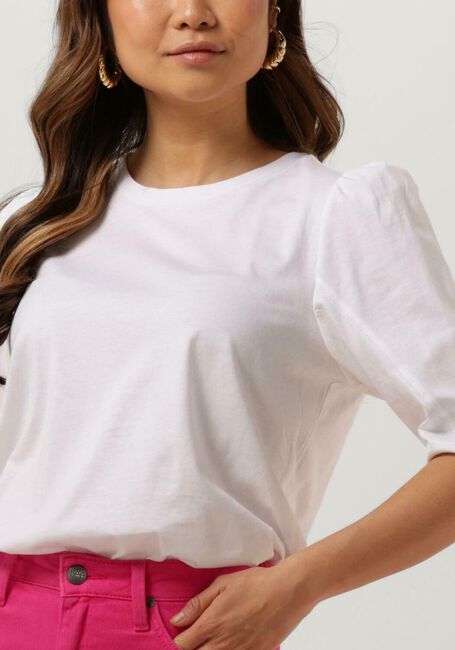 Witte MSCH COPENHAGEN T-shirt TIFFA ORGANIC 2/4 PUFF TEE - large