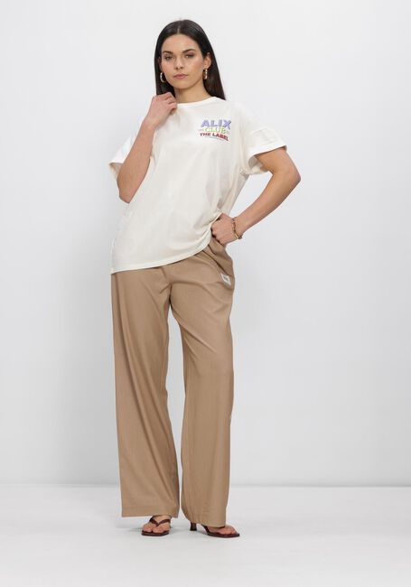 Camel ALIX THE LABEL Broeken LADIES WOVEN 2 TONE PANTS - large