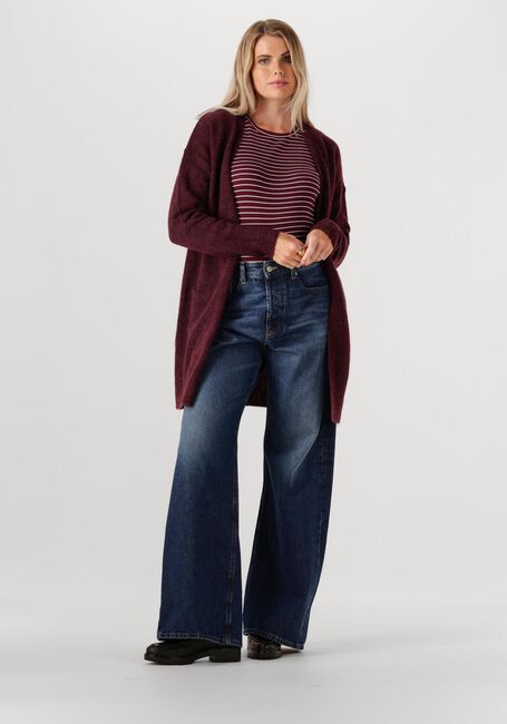 Bordeaux SELECTED FEMME Vest SLFLULU NEW LS KNIT LONG CARDIGAN - large