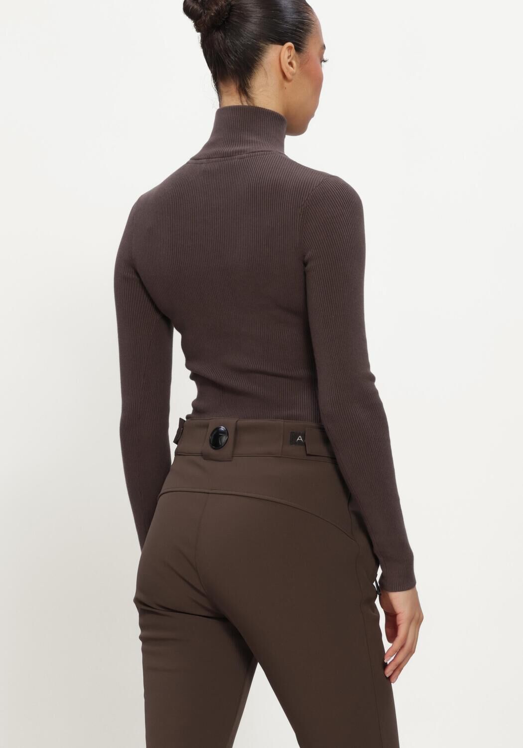 AIRFORCE Dames Truien & Vesten Ruby Ribbed Pully Bruin