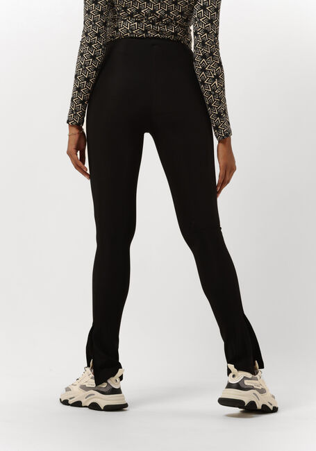Zwarte COLOURFUL REBEL Flared broek ZIVA HIGH RISE SLIT TREGGING - large