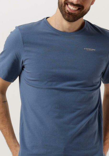 Blauwe G-STAR RAW T-shirt SLIM BASE R T S/S - large