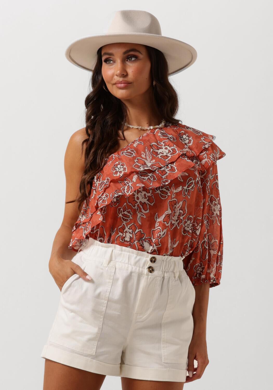 Circle of Trust Oranje Katoenen Blouse Marloes Top Orange Dames
