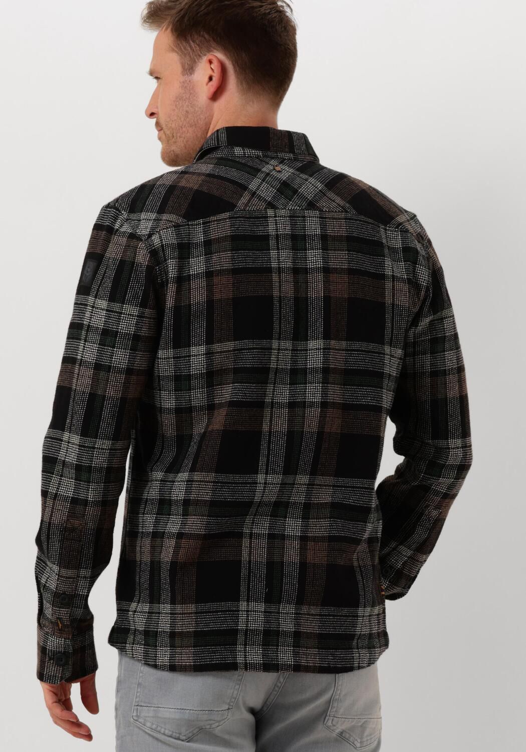 PME LEGEND Heren Overhemden Long Sleeve Shirt Ctn Big Check Wit