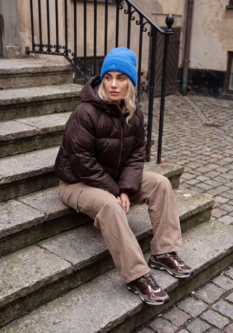 Bruine WITHBLACK Gewatteerde jas WBLEMMA SHORT DOWN PUFFER JKT - large
