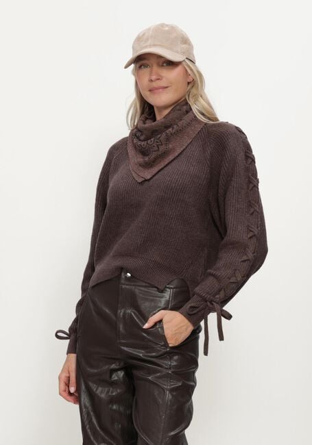 Bruine HAUTE L'AMITI&Eacute; Truien/vesten DUKE TIE KNIT - large