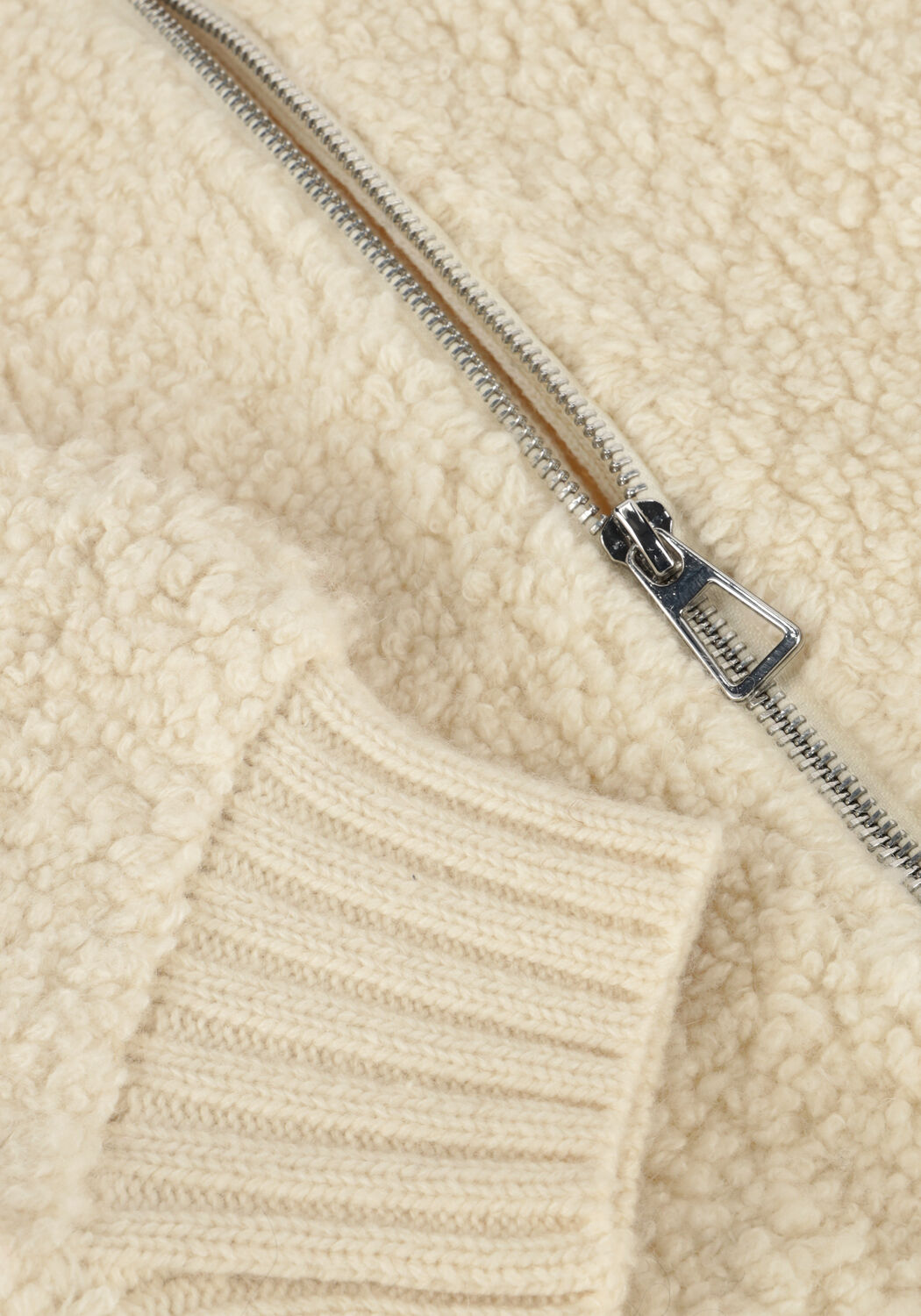 Witte EDITED Trui SINDY WOOL CARDIGAN - large