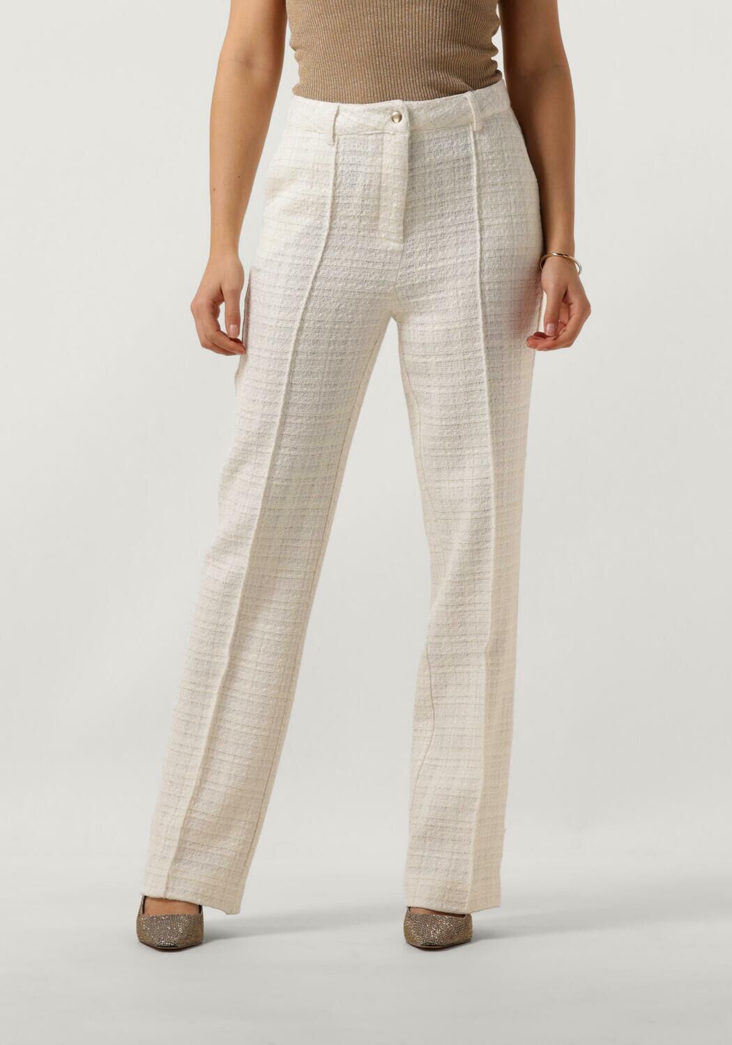 EST'SEVEN Dames Broeken Coco Winnie Trouser Creme