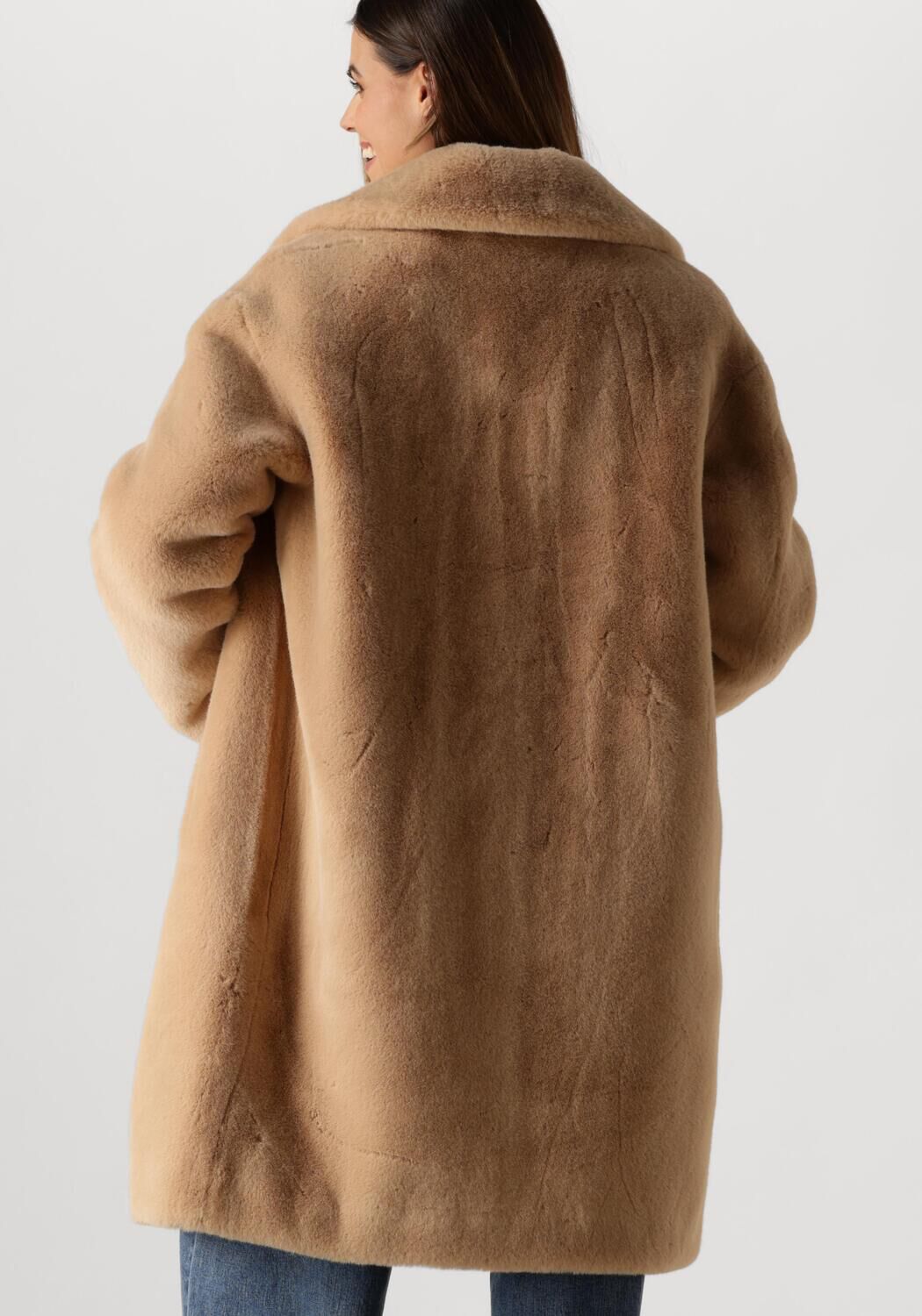 STAND STUDIO Dames Jassen Camille Cocoon Coat Beige