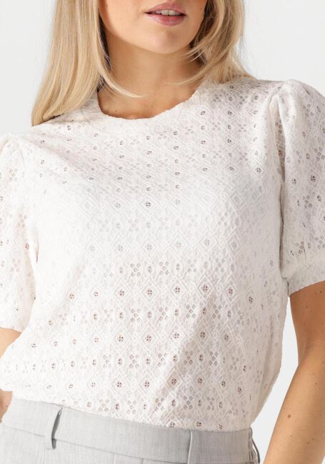 Witte OBJECT T-shirt OBJLAILA S/S RE TOP - large