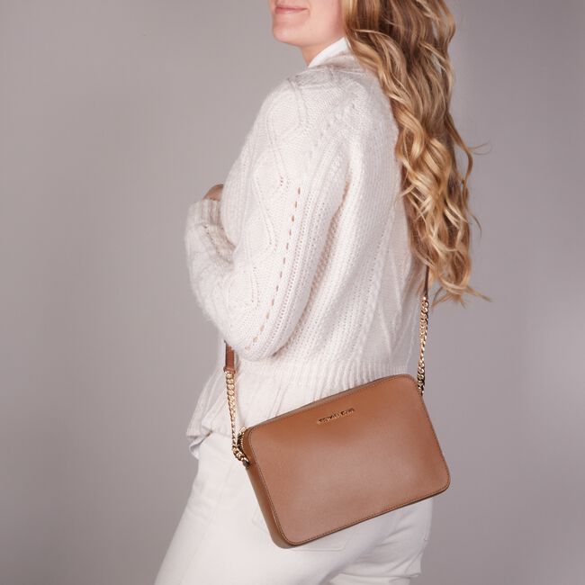 Cognac MICHAEL KORS Crossbodytassen LG EW CROSSBODY Cognac MICHAEL KORS Crossbodytassen LG EW CROSSBODY - large