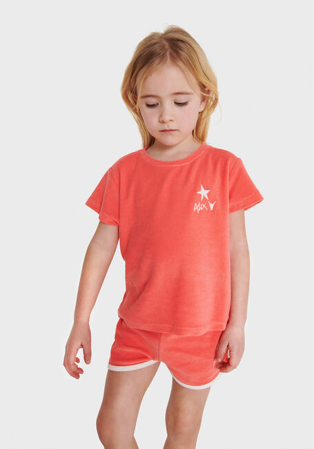 Koraal ALIX MINI Broeken KIDS KNITTED TERRY SHORTS - large