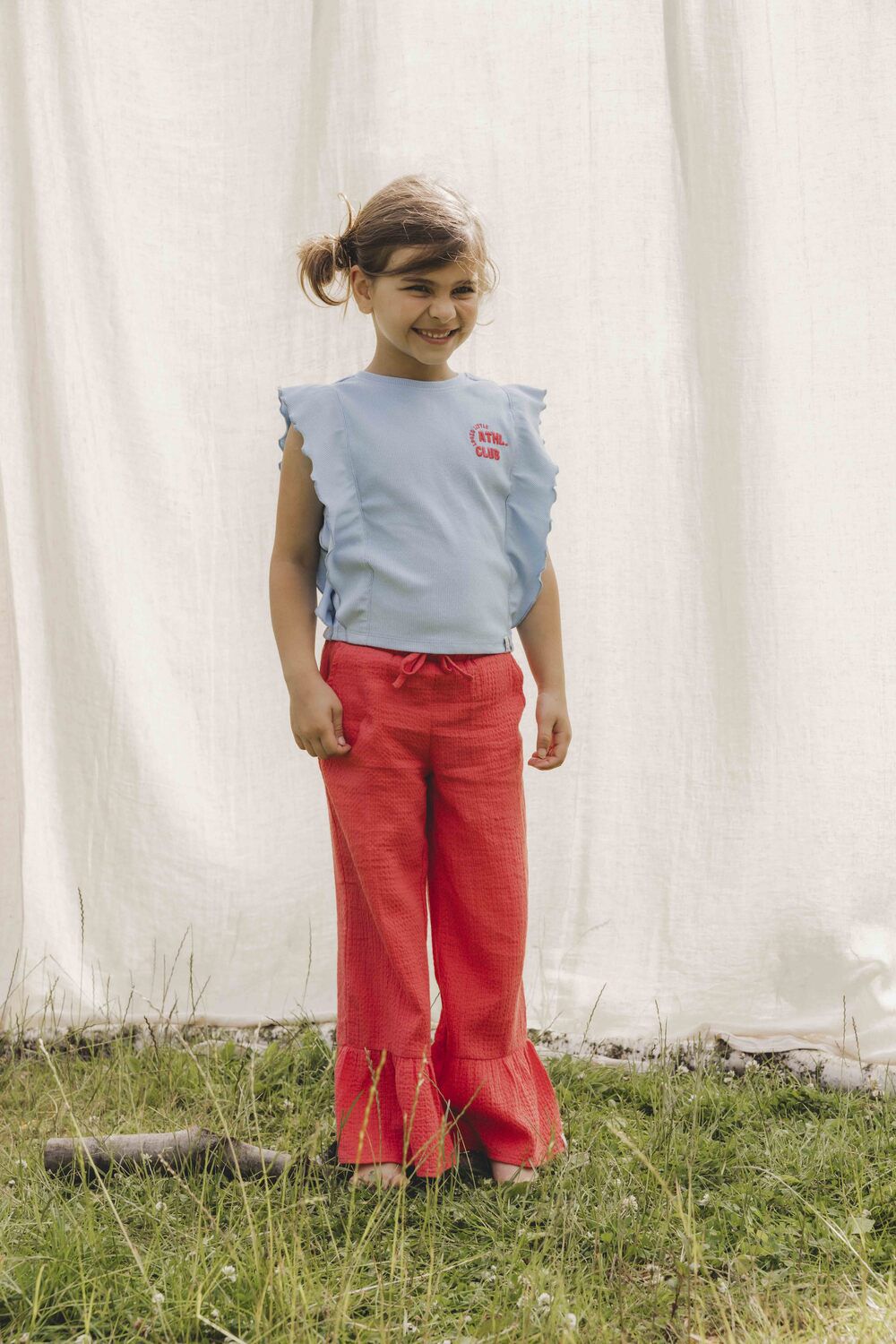 LOOXS Little Meisjes Broeken 2512-7636 Koraal