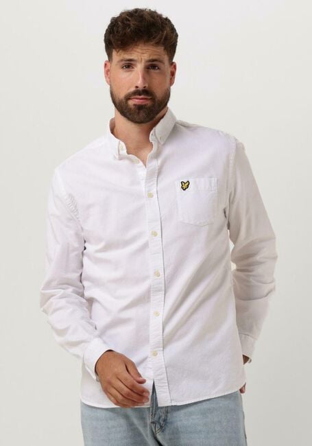 Witte LYLE & SCOTT Casual overhemd REGULAR FIT LIGHT WEIGHT OXFORD SHIRT - large
