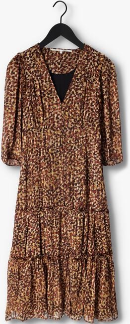 Bruine SECOND FEMALE Maxi jurk NUTMEG DRESS - large