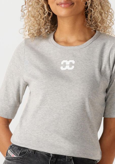 Grijze CO'COUTURE T-shirt GRANNYCC LOGO TEE - large